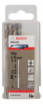    HSS-Co , DIN 338 Bosch 2608585885 (2.608.585.885)